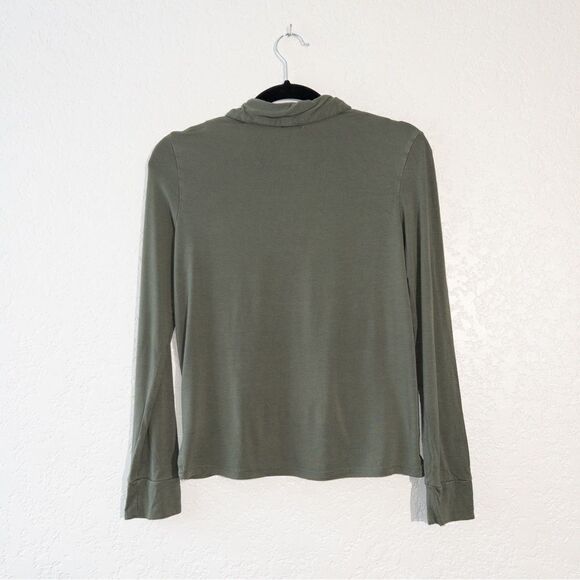 Maple Green Quarter Zip Long Sleeve Top Size‎ 1 - Picture 5 of 5